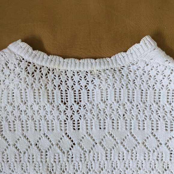 Cute Crocheted Button Down Top - Picture 3 of 5
